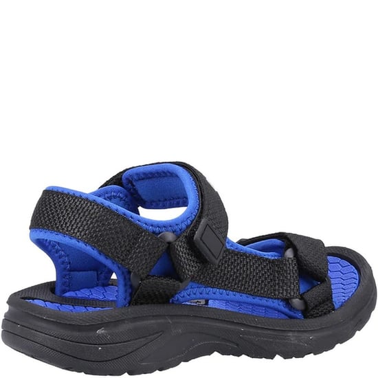 Cotswold - Kinder Sandalen "Bodiam", recyceltes Material (Schwarz/Marineblau) - Image 4