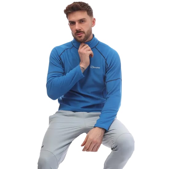 Berghaus - "Cuerden" Fleece-Oberteil mit halbem Reißverschluss für Herren (Blau) - Image 3