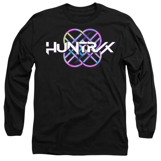 K-Pop Demon Hunters - "Huntr/X" Logo T-Shirt für Herren/Damen Unisex Langärmlig (Schwarz) - Image 1
