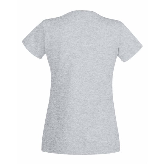 Fruit of the Loom - "Valueweight" T-Shirt V-Ausschnitt für Damen (Grau Meliert) - Image 2
