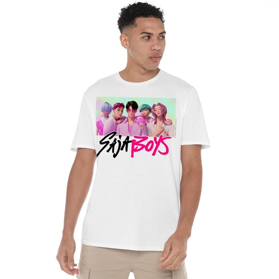 K-Pop Demon Hunters Unisex-Erwachsene Saja Boys Fotorahmen-T-Shirt (Weiß) - Image 1