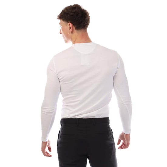 Lyle & Scott - T-Shirt Unifarben für Herren Langärmlig (Weiß) - Image 2