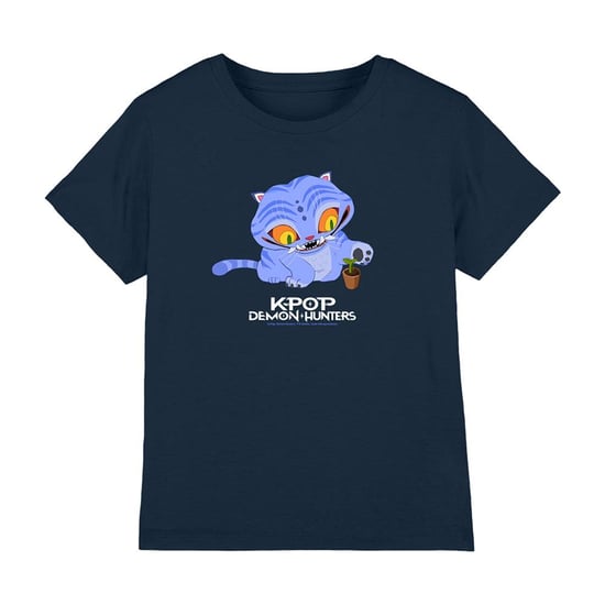 K-Pop Demon Hunters Kinder/Kids Süßes Derpy Tiger T-Shirt (Marine) - Image 4