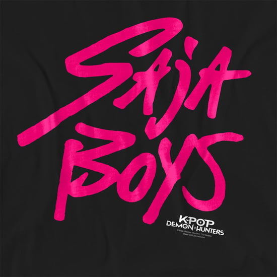 K-Pop Demon Hunters - "Saja Boys" T-Shirt für Damen (Schwarz/Pink) - Image 3