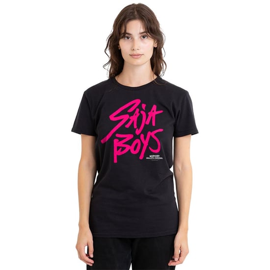 K-Pop Demon Hunters - "Saja Boys" T-Shirt für Damen (Schwarz/Pink) - Image 4