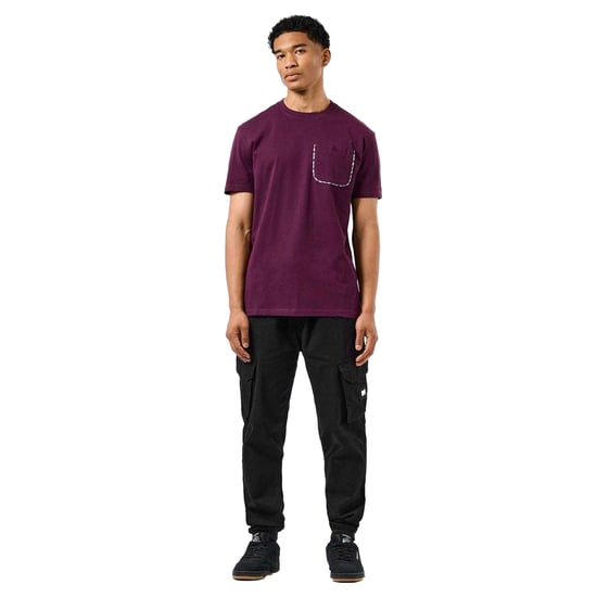 Weekend Offender - "Sutton" Brusttasche T-Shirt für Herren (Beerenrot) - Image 4