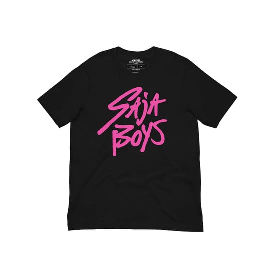 K-Pop Demon Hunters - "Saja Boys" T-Shirt für Kinder (Schwarz/Pink) - Image 1