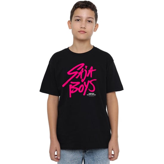 K-Pop Demon Hunters - "Saja Boys" T-Shirt für Kinder (Schwarz/Pink) - Image 2