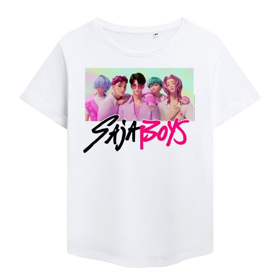 K-Pop Demon Hunters Damen/Damen Saja Boys Fotorahmen Fashion T-Shirt (Weiß) - Image 1