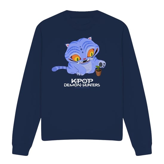 K-Pop Demon Hunters Unisex-Sweatshirt für Erwachsene, süßer Derpy Tiger (Marine) - Image 4