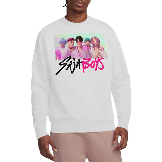 K-Pop Demon Hunters Unisex-Sweatshirt für Erwachsene, Saja Boys, Fotorahmen (Weiß) - Image 1