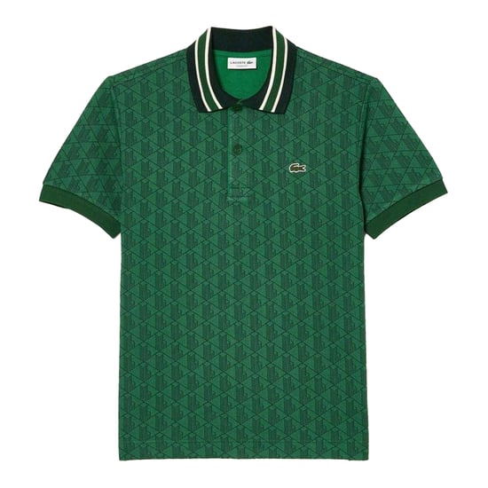 Lacoste - Poloshirt für Herren Jacquard Klassisch (Grün) - Image 1