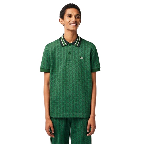 Lacoste - Poloshirt für Herren Jacquard Klassisch (Grün) - Image 4