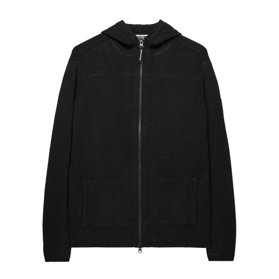 Weekend Offender - "Enzo" Hoodie mit durchgehendem Reißverschluss für Herren (Schwarz) - Image 1