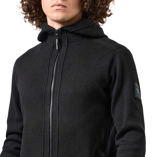Weekend Offender - "Enzo" Hoodie mit durchgehendem Reißverschluss für Herren (Schwarz) - Image 3