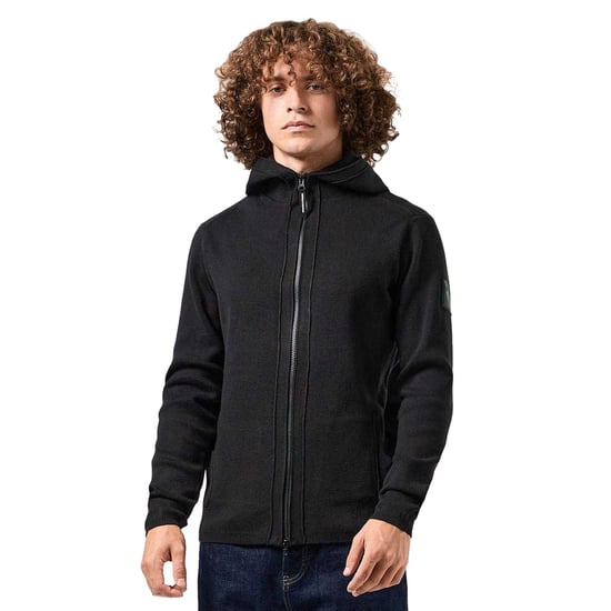 Weekend Offender - "Enzo" Hoodie mit durchgehendem Reißverschluss für Herren (Schwarz) - Image 5