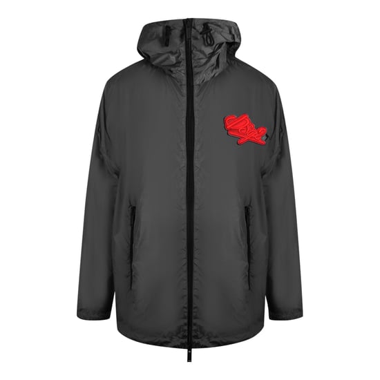 Dsquared2 Große Schwarze Jacke Mit Dsq2-logo - Image 1