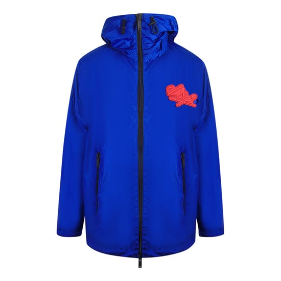 Dsquared2 Große Blaue Jacke Mit Dsq2-logo - Image 1