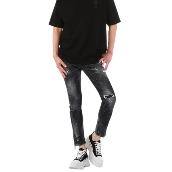 Dsquared2 - Tidy Bikerjeans - Schwarze Destroyed-jeans - Image 3