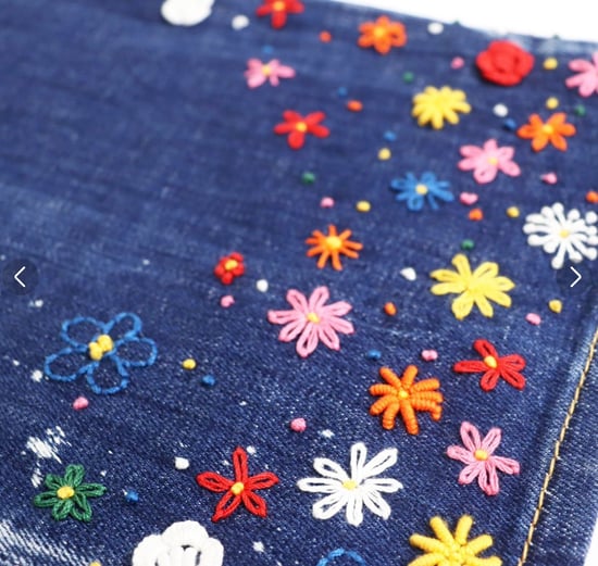 Dsquared2 - Roadie - Blaue Jeans Mit Blumenmuster - Image 4