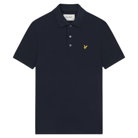 Dunkelblaues Poloshirt mit Logo auf der Brust von Lyle & Scott - Image 1