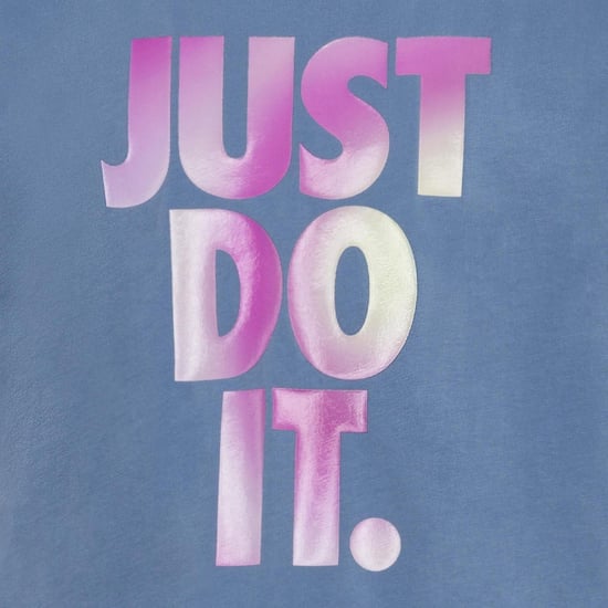 Nike - "Just Do It" T-Shirt für Kinder (Blau) - Image 4