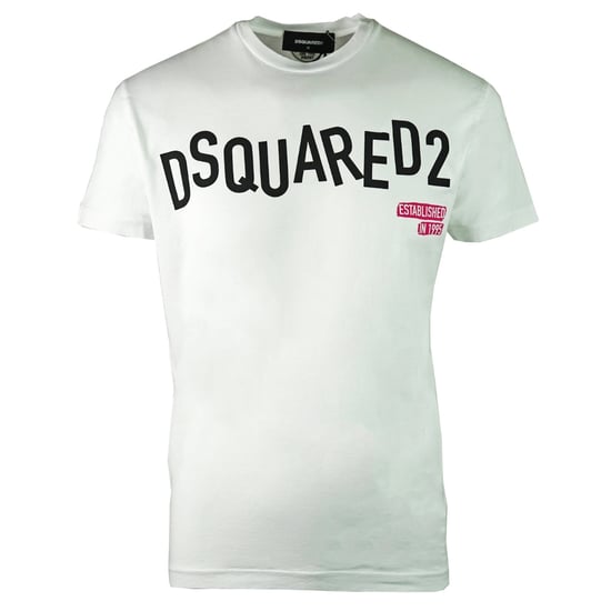 Dsquared2 - Cool Fit - Weißes T-shirt Mit Verzerrtem Logo - Image 1