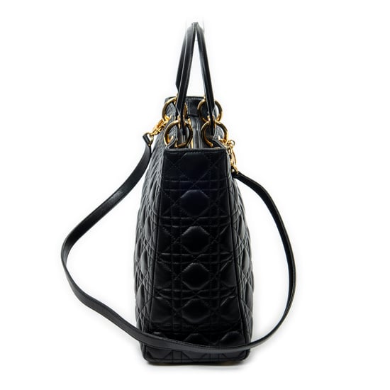 Large Lady Dior Zip Umhängetasche - Image 4