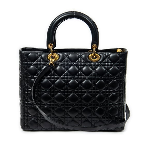 Large Lady Dior Zip Umhängetasche - Image 5