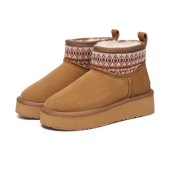 EVER AU Australien Damen Plover Woven Knöchel Plattformstiefel - Image 4
