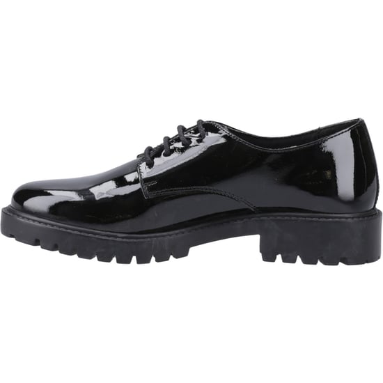 Hush Puppies Aubrey Leder Mädchen Schwarz Derby Schuhe - Image 4