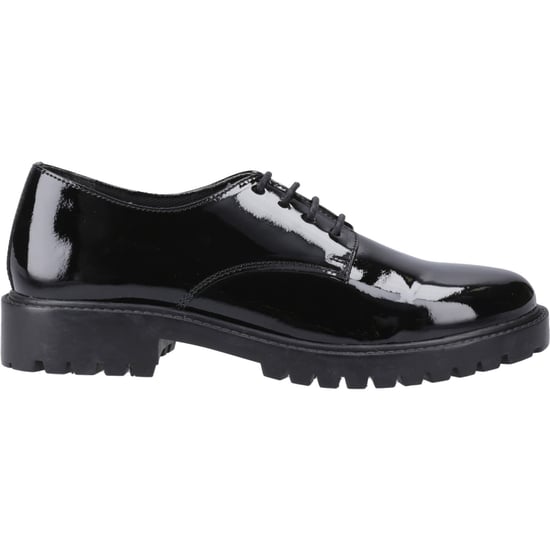 Hush Puppies Aubrey Leder Mädchen Schwarz Derby Schuhe - Image 5