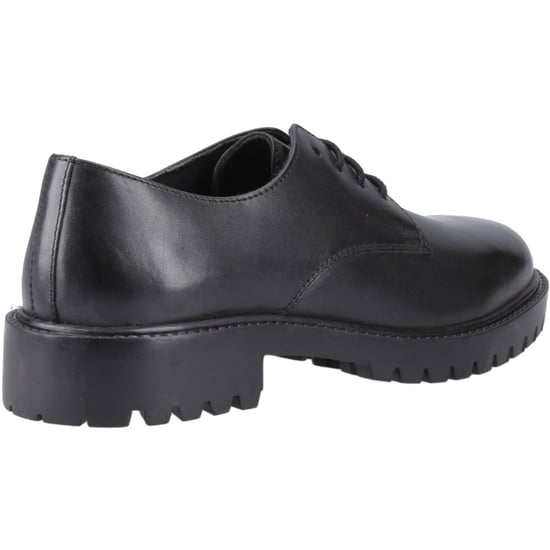 Hush Puppies Aubrey Schnürsenkel Snr Leder Mädchen Schwarze Derby Schuhe - Image 2