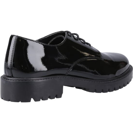 Hush Puppies Aubrey Leder Mädchen Schwarze Derby-Schuhe - Image 2