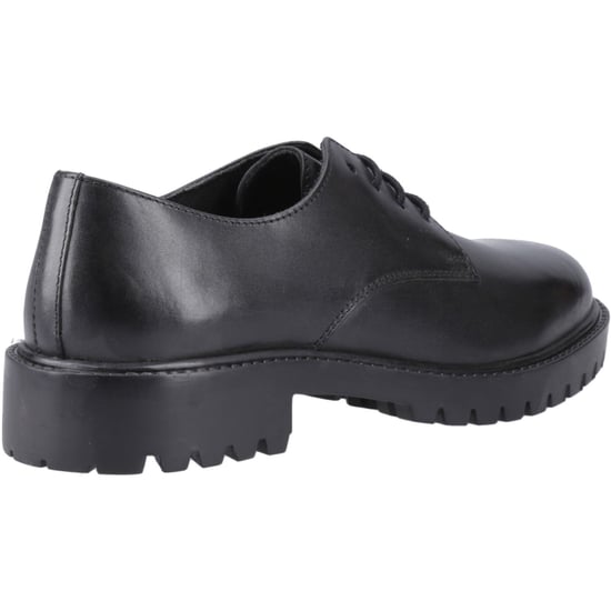 Hush Puppies Aubrey Schnürsenkel Senior Leder Mädchen schwarze Derby-Schuhe - Image 2
