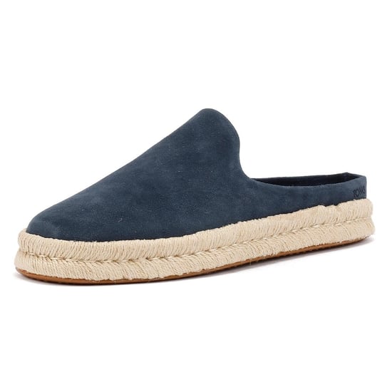 TOMS Santiago Herren Clogs Aus Veloursleder In Blau - Image 3