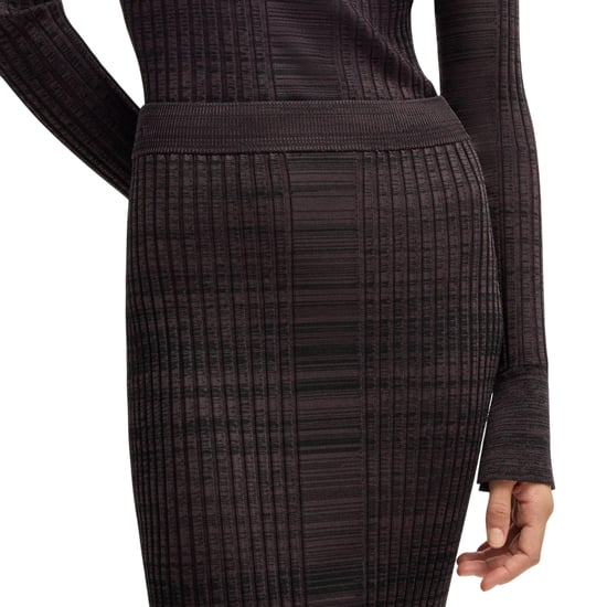 Boss - "Farmina" Midirock für Damen Jerseyware (Braun) - Image 3