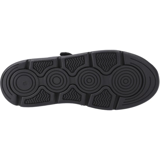 Hush Puppies Alfie Bungee Jnr Leder Jungen Schwarz Schuhe - Image 3