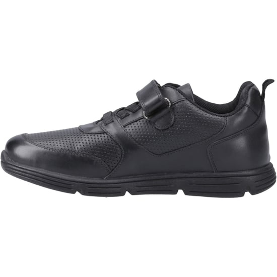 Hush Puppies Alfie Bungee Jnr Leder Jungen Schwarz Schuhe - Image 4