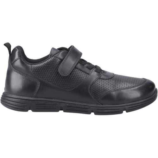 Hush Puppies Alfie Bungee Jnr Leder Jungen Schwarz Schuhe - Image 5