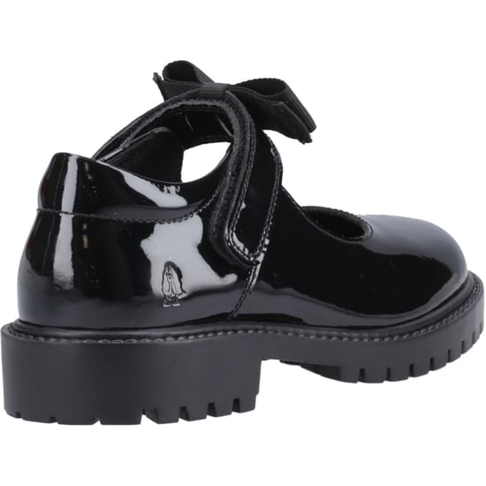 Hush Puppies Astrid Schleife Leder Mädchenschuhe Schwarz - Image 2