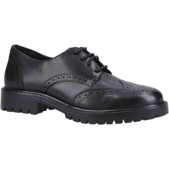Hush Puppies Athena Junior Leder Mädchen Schwarz Brogues - Image 1