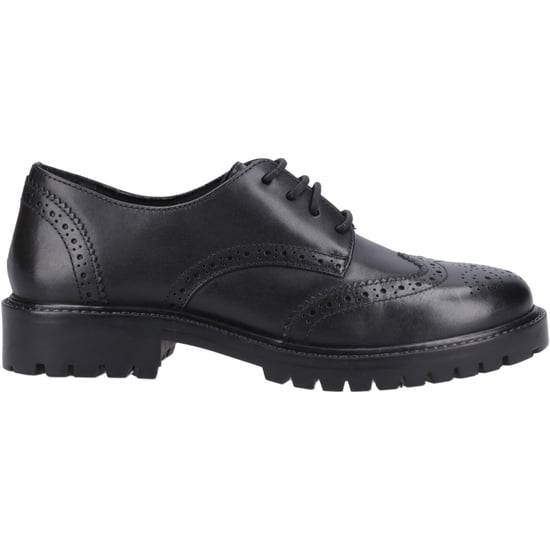 Hush Puppies Athena Junior Leder Mädchen Schwarz Brogues - Image 5