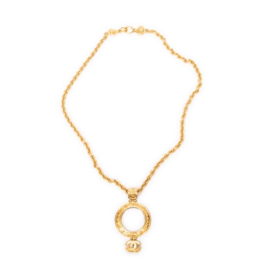 Magnifying Glass Pendant Necklace Halskette - Image 1