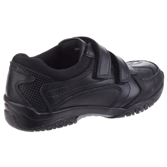 Hush Puppies Jezza Senior Leder Jungen Schwarz Slipper - Image 2