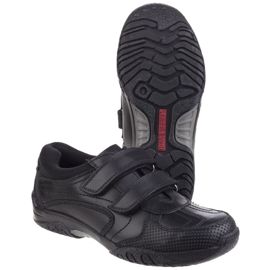Hush Puppies Jezza Senior Leder Jungen Schwarz Slipper - Image 3
