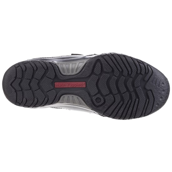 Hush Puppies Jezza Senior Leder Jungen Schwarz Slipper - Image 4