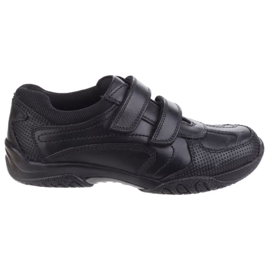 Hush Puppies Jezza Senior Leder Jungen Schwarz Slipper - Image 5