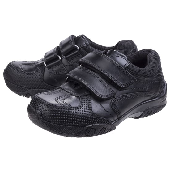 Hush Puppies Jezza Senior Leder Jungen Schwarz Slipper - Image 6
