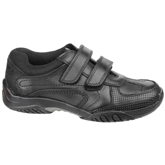 Hush Puppies Jezza Junior Leder Jungen Schwarz Mokassins - Image 4